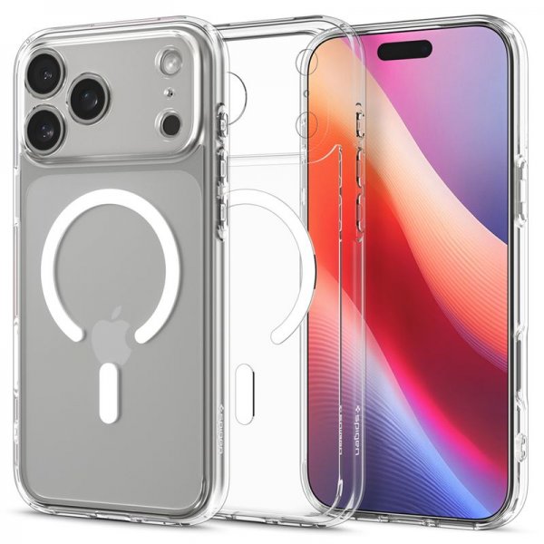 Spigen iPhone 17 Pro Max Deksel Ultra Hybrid MagFit Clear White