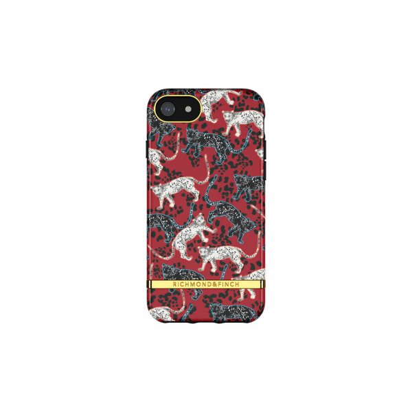 Richmond & Finch iPhone 6/6S/7/8/SE Deksel Samba Red Leopard