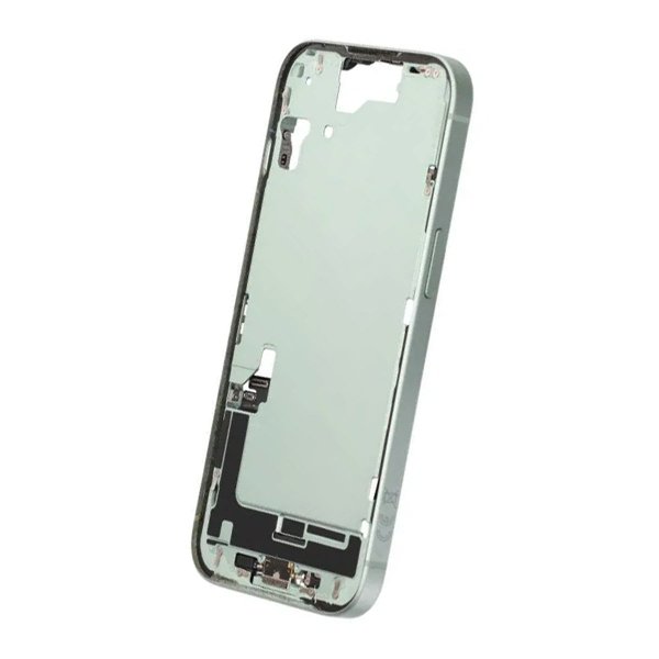 Midtre ramme med smådeler for iPhone 15 - Grønn OEM