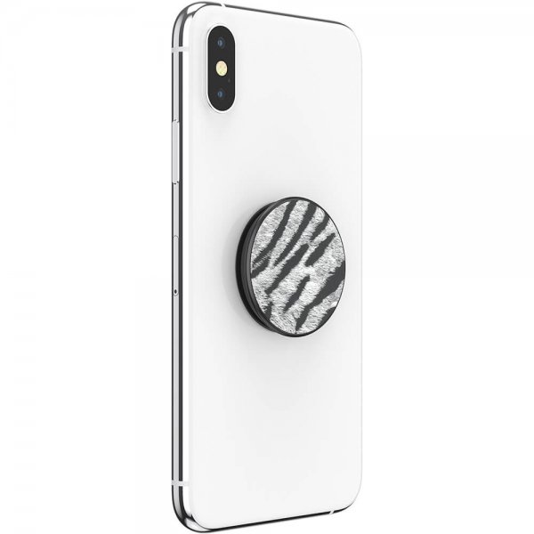 Popsockets PopGrip Vegan Leather Zebra