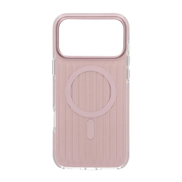 iPhone 17 Pro Max Deksel Korrugerte MagSafe Rosa