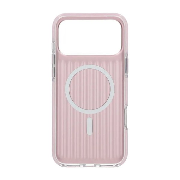iPhone 17 Pro Max Deksel Korrugerte MagSafe Rosa