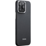 Pitaka iPhone 16 Pro Deksel Edge MagSafe Black/Grey Twill