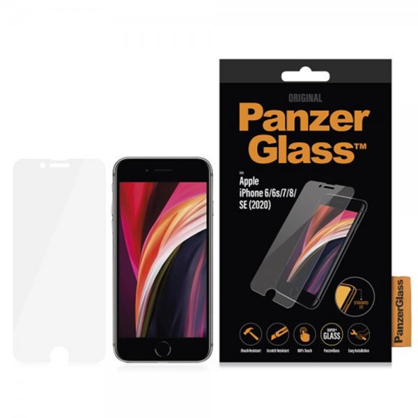 PanzerGlass iPhone 6/6S/7/8/SE Skjermbeskytter Standard Fit