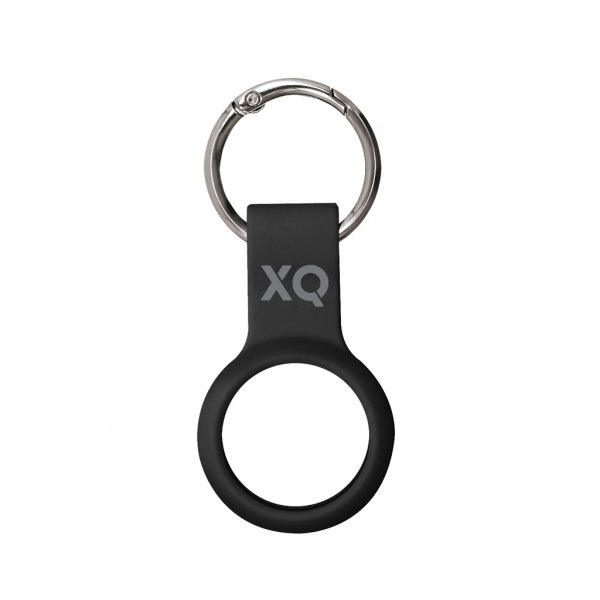 Xqisit AirTag Holder Silicone Case Svart