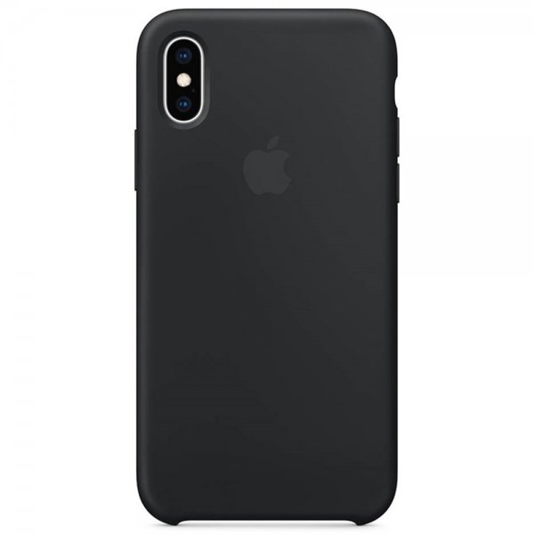 Apple Original iPhone X/Xs Deksel Silikoni Case Svart