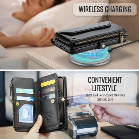 CaseMe iPhone 15 Pro Etui C36 Series Svart
