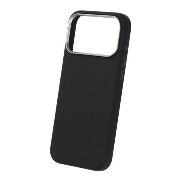 iPhone 17 Pro Max Deksel Silikon MagSafe Svart
