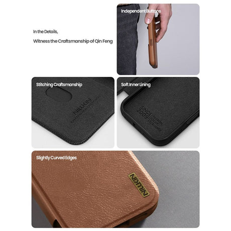 Nillkin iPhone 17 Pro/iPhone 18 Pro Etui Qin Pro Svart