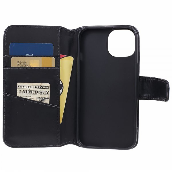 Nordic Covers iPhone 12 Mini Etui Essential Leather Kortlomme Raven Black