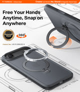 Torras iPhone Air Deksel Ostand Q3 Spin Obsidian Black