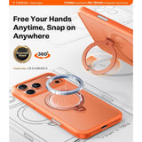 Torras iPhone 17 Pro Max Deksel Ostand Q3 Spin Energy Oransje
