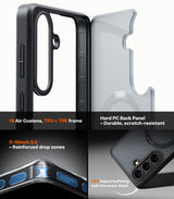 Torras Samsung Galaxy S26 Deksel Ostand Q3 Spin Obsidian Black