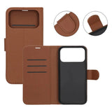 iPhone 17 Pro Etui med Kortlomme stativfunksjon Brun