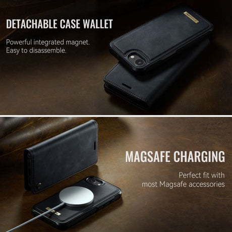 CaseMe iPhone 16e/iPhone 17e Etui C49 Series Svart