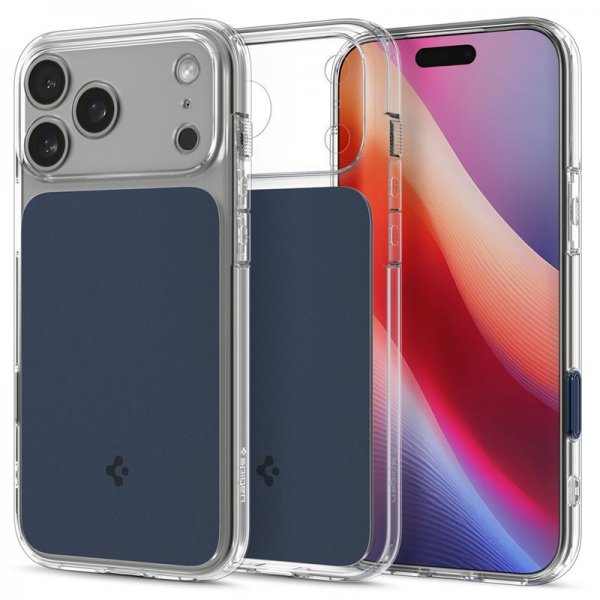 Spigen iPhone 17 Pro Max Deksel Ultra Hybrid T MagFit Matte Blue