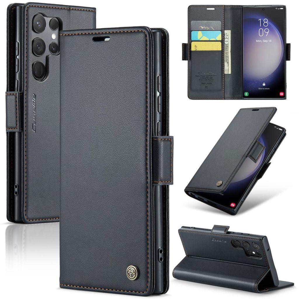 CaseMe Samsung Galaxy S24 Ultra Etui 023 Series Svart