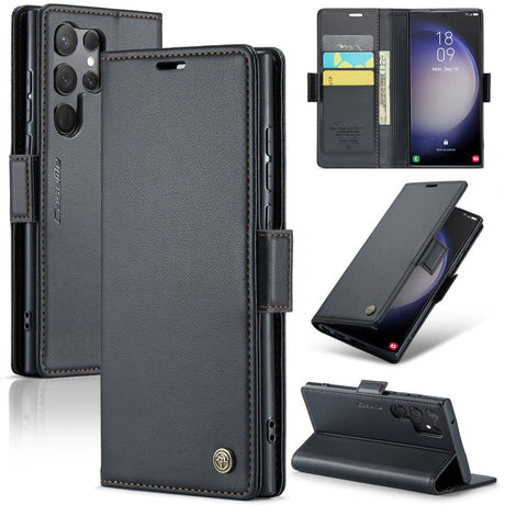 CaseMe Samsung Galaxy S24 Ultra Etui 023 Series Svart