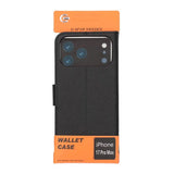 iPhone 17 Pro Max Etui med Kortlomme stativfunksjon Svart
