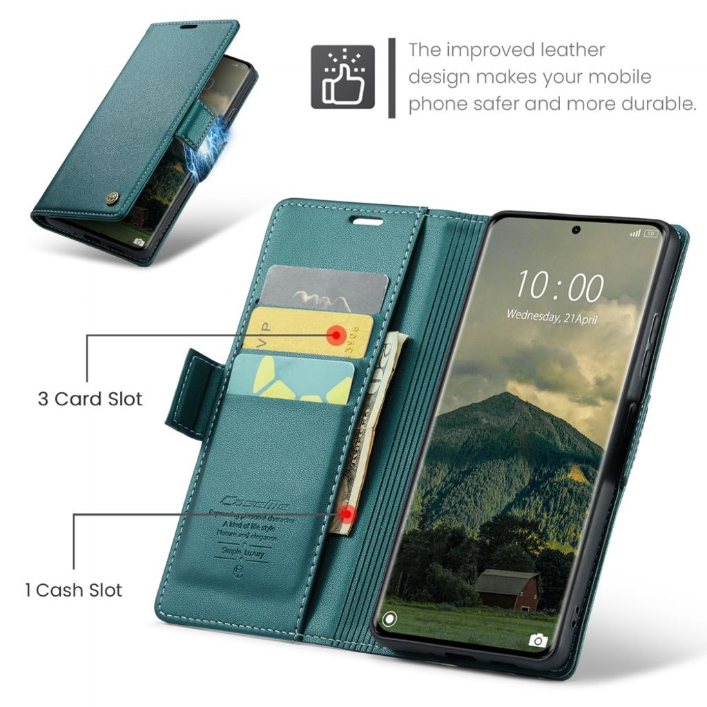 CaseMe Xiaomi Redmi Note 14 Pro 5G/14 Pro Plus 5G Etui 023 Series Grønn