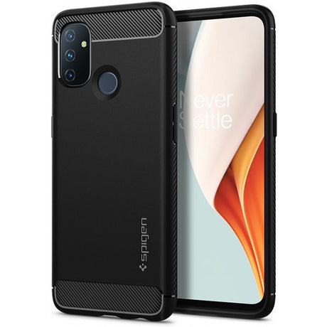 Spigen OnePlus Nord N100 Deksel Rugged Armor Matte Black