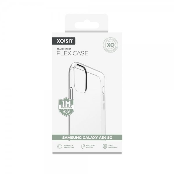 Xqisit Samsung Galaxy A54 5G Deksel Flex Case Transparent