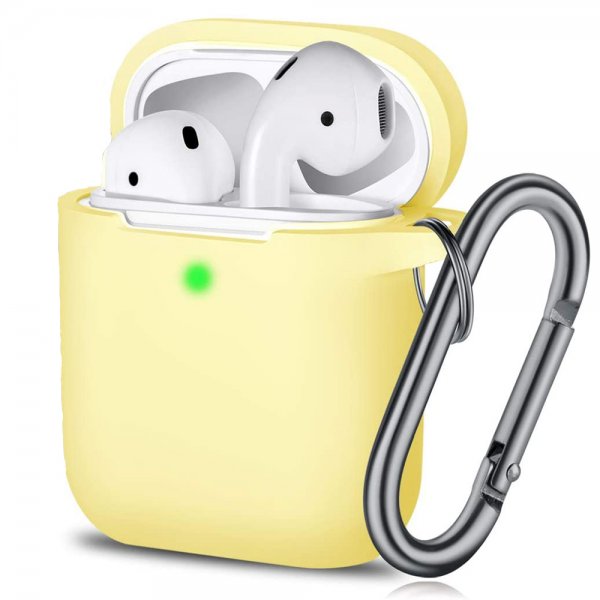KeyBudz AirPods (1/2) Deksel PodSkinz KeyChain Series PastellGul
