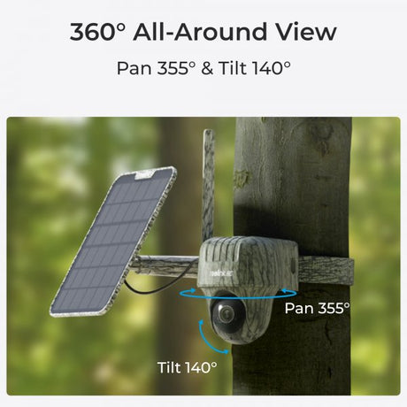 Reolink Go Series (G450) + Solpanel 2 Trailkamera 4K 4G Camo