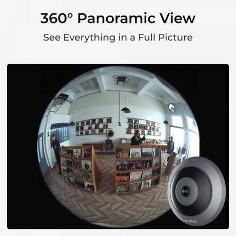 Reolink RE-P Fisheye-serie (P520) PoE-kamera for innendørs bruk.