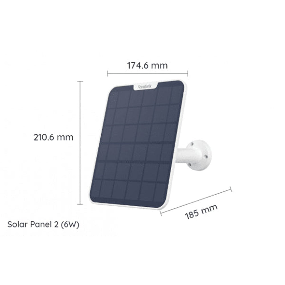 Reolink Solcellepanel 2 6W Hvit