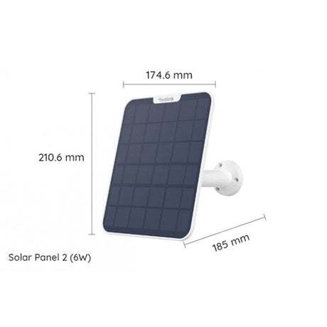 Reolink Solcellepanel 2 6W Hvit