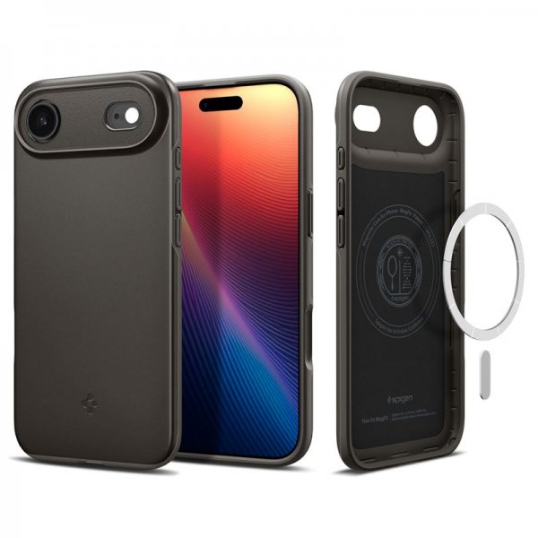 Spigen iPhone Air Deksel Thin Fit MagFit Gunmetal