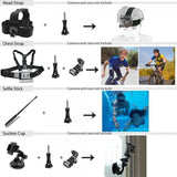54-i-1 Tilbehørskit til GoPro Hero 9/10/11/12