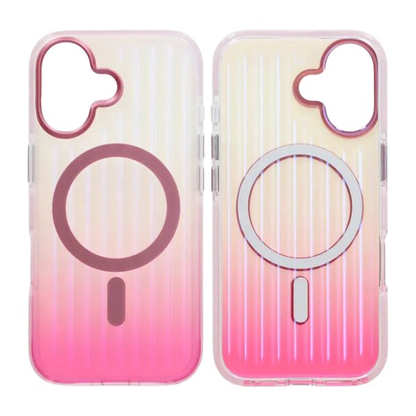 iPhone 17 Deksel Korrugerte MagSafe Rosa