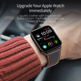 Dux Ducis Apple Watch 44/45/46mm/Ultra 49mm Armbånd Äkta Läder Mörkbrun