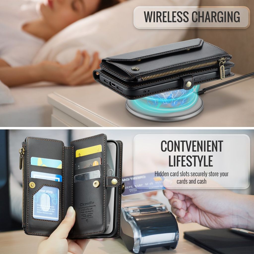 CaseMe iPhone 15 Etui C36 Series Svart