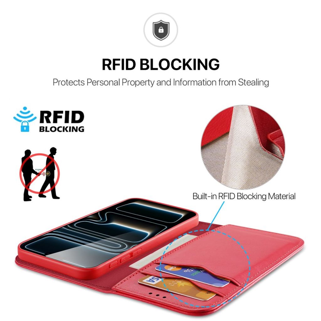 Dux Ducis iPhone 17 Pro Max/iPhone 18 Pro Max Etui Hivo Series Rød