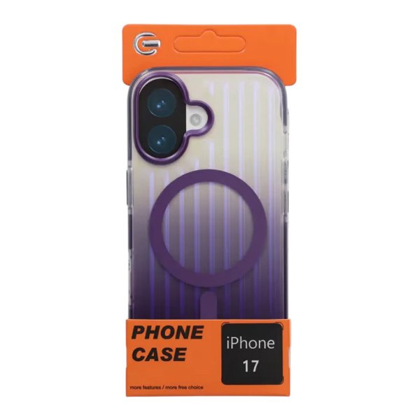 iPhone 17 Deksel Korrugerte MagSafe Lilla