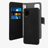 Puro Samsung Galaxy A12 Etui Wallet Detachable 2 in 1 Svart