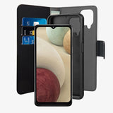 Puro Samsung Galaxy A12 Etui Wallet Detachable 2 in 1 Svart