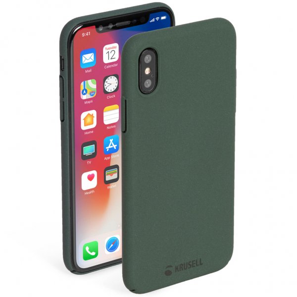 Krusell iPhone X/Xs Deksel Sandby Cover Moss