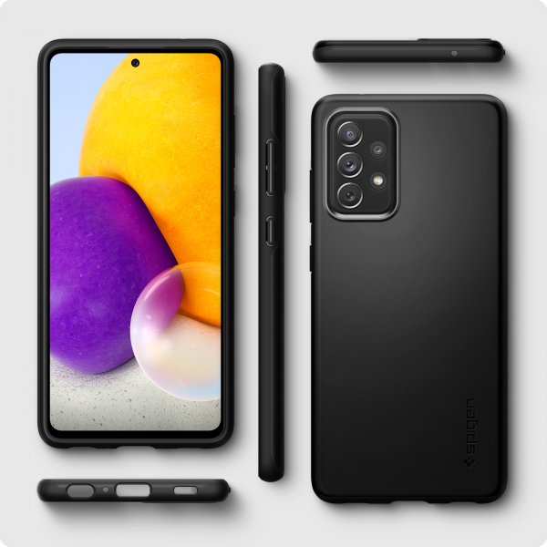 Spigen Samsung Galaxy A72 Deksel Thin Fit Svart