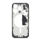 Mellomramme med smådeler for iPhone 15 Pro - Svart Titan OEM