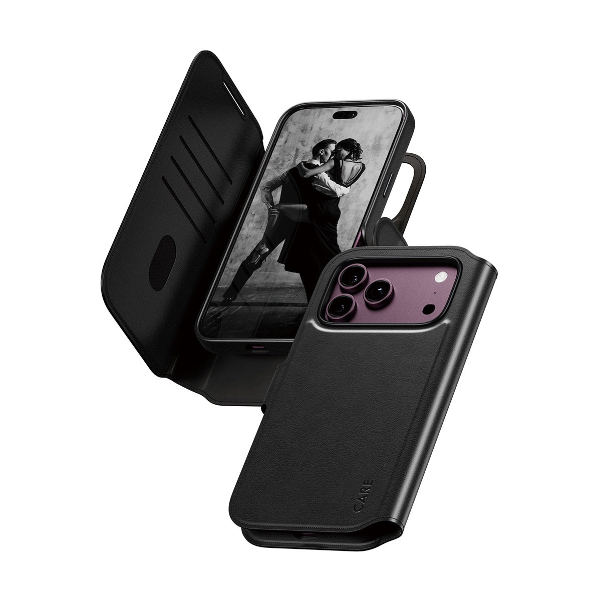 CARE by PanzerGlass iPhone 17 Pro Max/iPhone 18 Pro Max Etui Tango Wallet MagSafe Svart