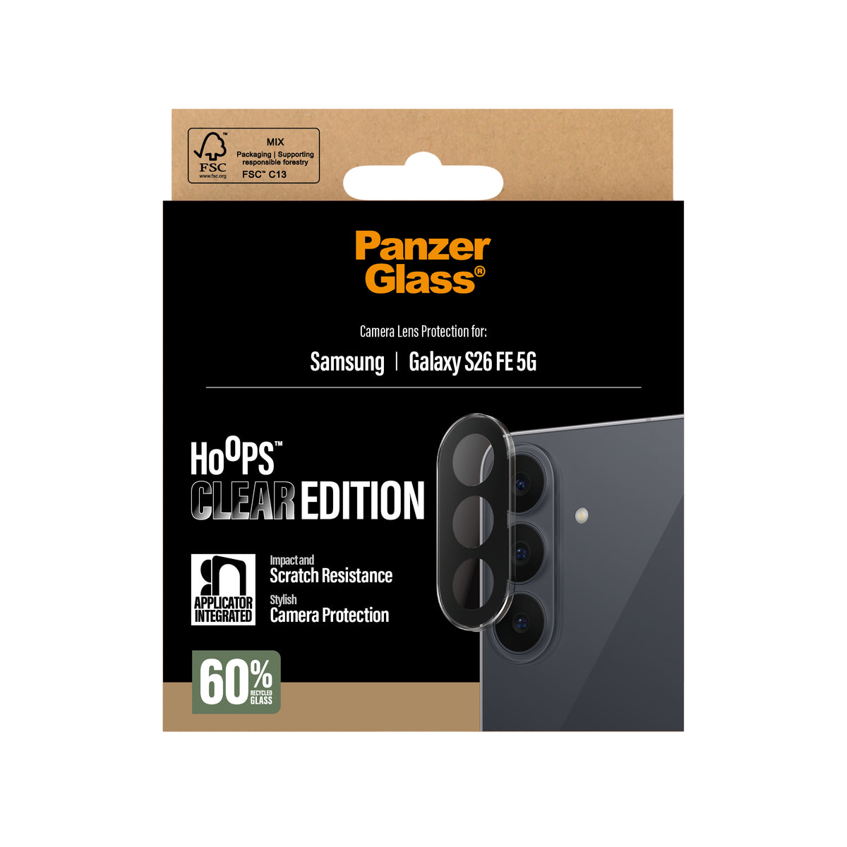 PanzerGlass Samsung Galaxy S26 FE Linsebeskyttelse Hoops