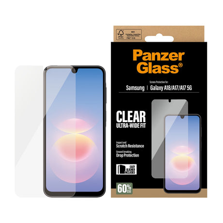 PanzerGlass Samsung Galaxy A18 Skjermbeskytter Ultra-Wide Fit EasyAligner