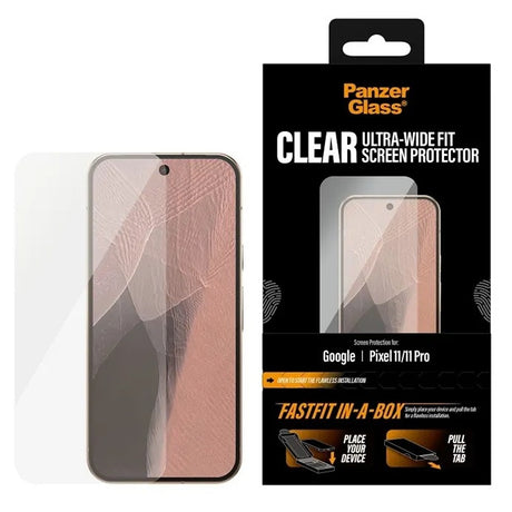 PanzerGlass Google Pixel 11/Pixel 11 Pro Skjermbeskytter Ultra-Wide Fit Fastfit