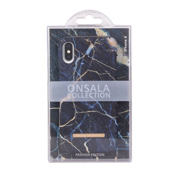 Onsala iPhone X/Xs Deksel Fashion Edition Black Galaxy Marble