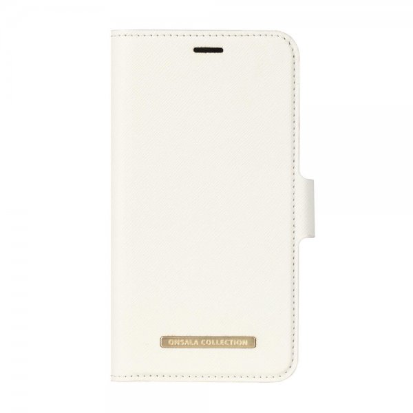 Onsala iPhone X/Xs Etui Fashion Edition Avtakbart Deksel Saffiano Hvit