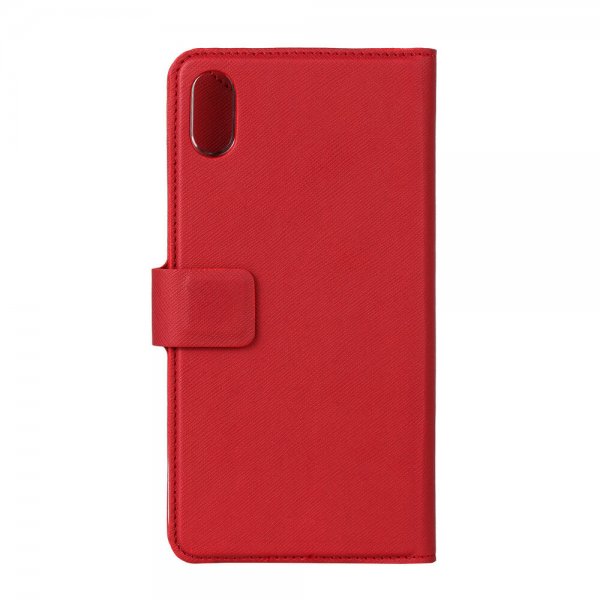 Onsala iPhone Xs Max Etui Fashion Edition Avtakbart Deksel Saffiano Rød